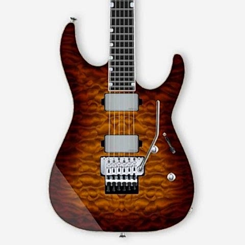 ESP USA Custom Shop M-II NTB FR Tiger Eye Sunburst Elektro Gitar